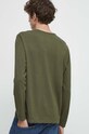 Odzież Longsleeve bawełniany męski gładki z domieszką elastanu kolor zielony RW23.BUM030 zielony