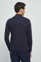 Odzież Longsleeve bawełniany męski gładki z domieszką elastanu kolor granatowy RW23.BUM060 granatowy