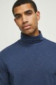 Longsleeve męski z golfem kolor granatowy granatowy RW23.BUM072