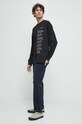 Longsleeve bawełniany męski - Kolekcja jubileuszowa. 2023 Rok Wisławy Szymborskiej x Medicine, kolor czarny RW23.BUM350 czarny RW23