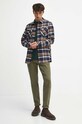 Longsleeve bawełniany męski z fakturą kolor zielony RW23.BUM900 zielony RW23