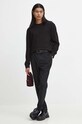 Longsleeve bawełniany męski z fakturą kolor czarny RW23.BUMB01 czarny RW23