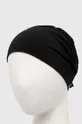 čierna Bavlnená čiapka čierna farba Dámsky