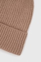 Czapka damska beanie prążkowana kolor beżowy beżowy RW23.CAD051