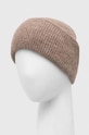Czapka beanie z domieszką wełny kolor beżowy RW23.CAD070 beżowy RW23
