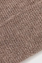Akcesoria Czapka beanie z domieszką wełny kolor beżowy RW23.CAD070 beżowy