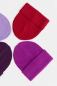 Czapka damska prążkowana beanie z wiskozą kolor różowy RW23.CAD071 różowy RW23