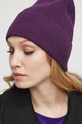 Čiapka dámska fialová farba RW23.CAD071 fialová
