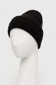Čiapka s prímesou vlny dámska čierna farba RW23.CAD072 čierna RW23