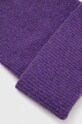 Čiapka s prímesou vlny dámska beanie fialová farba RW23.CAD080 fialová