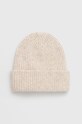 Čiapka dámska beanie z rebrovaného úpletu béžová farba RW23.CAD081 béžová RW23