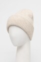 Doplnky Čiapka dámska beanie z rebrovaného úpletu béžová farba RW23.CAD081 béžová