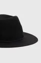 Vlnený klobúk čierna farba 100 % Vlna