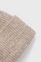 Akcesoria Czapka z domieszką wełny damska beanie kolor beżowy RW23.CAD701 beżowy