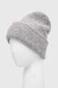 Czapka z domieszką wełny damska beanie kolor szary RW23.CAD701 szary RW23