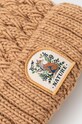 Akcesoria Czapka damska beanie z pomponem kolor beżowy RW23.CAD806 beżowy