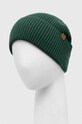 Czapka męska beanie prążkowana z wiskozą kolor zielony RW23.CAM051 zielony RW23