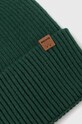 Akcesoria Czapka męska beanie prążkowana z wiskozą kolor zielony RW23.CAM051 zielony