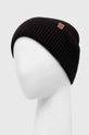 Czapka męska beanie prążkowana z wiskozą kolor czarny RW23.CAM051 czarny RW23