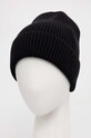 Akcesoria Czapka męska beanie prążkowana kolor czarny RW23.CAM053 czarny