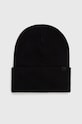 Czapka męska gładka beanie z wiskozą kolor czarny RW23.CAM070 czarny RW23