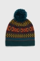 multicolor Czapka męska beanie z pomponem kolor multicolor Męski