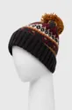 Czapka męska beanie z pomponem kolor multicolor multicolor