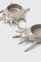 Świecznik dekoracyjny - biedronka (2-pack) kolor srebrny srebrny RW23.DEU915