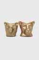zlatá Dekoračný svietnik – lev (2-pack)zlatá farba Unisex