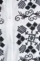 Koszula bawełniana damska z ozdobnym haftem kolor biały
