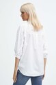 Odzież Koszula bawełniana damska z ozdobnymi rękawami kolor biały RW23.KDD875 biały