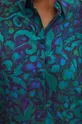 Košeľa dámska z kolekcie Medicine x Veronika Blyzniuchenko tyrkysová farba