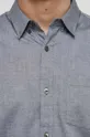 Koszula bawełniana męska z kołnierzykiem button-down kolor szary szary