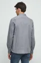 sivá Bavlnená košeľa pánska šedá farba