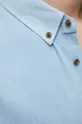 Koszula bawełniana męska z kołnierzykiem button-down kolor niebieski niebieski
