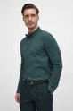 turkusowy Koszula męska z kołnierzykiem klasycznym kolor zielony