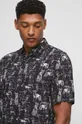 Koszula męska wzorzysta z kolekcji na Dzień Psa kolor czarny Męski