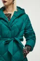 Kabát dámsky zateplený zelená farba Dámsky