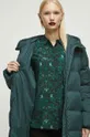 Kabát dámský zelená barva
