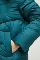 Péřový kabát zelená barva Dámský