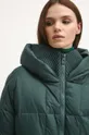 Páperový kabát zelená farba Dámsky