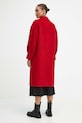 Płaszcz wełniany damski Radzka x Medicine kolor czerwony RW23.KPD851 czerwony