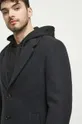 grigio Medicine cappotto con aggiunta di lana