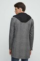 Odzież Płaszcz z domieszką wełny męski z kapturem kolor multicolor RW23.KPM502 multicolor