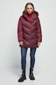 Bunda dámska zateplená bordová farba RW23.KUD701 burgundské RW23