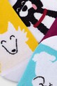 Skarpetki bawełniane damskie wzorzyste z kolekcji na Dzień Psa (3-pack) kolor multicolor RW23.LGD150 multicolor RW23