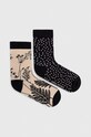 Skarpetki damskie z motywem roślinnym (2-pack) kolor multicolor skarpetki długie multicolor RW23.LGD401