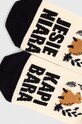 Odzież Skarpetki damskie bawełniane - Kapibara Jesieniara (2-pack) kolor multicolor RW23.LGD504 multicolor