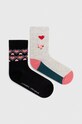 Skarpetki damskie bawełniane wzorzyste (2-pack) kolor multicolor skarpetki długie multicolor RW23.LGD600