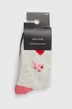 Skarpetki damskie bawełniane wzorzyste (2-pack) kolor multicolor 75 % Bawełna, 23 % Poliamid, 2 % Elastan